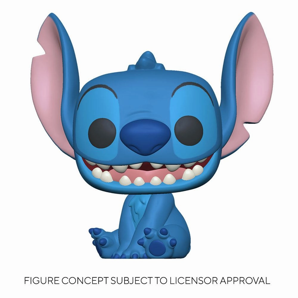 Lilo & Stitch POP! Disney Vinyl Figur Smiling Seated Stitch 9 cm Movie Decor Avid Fan
