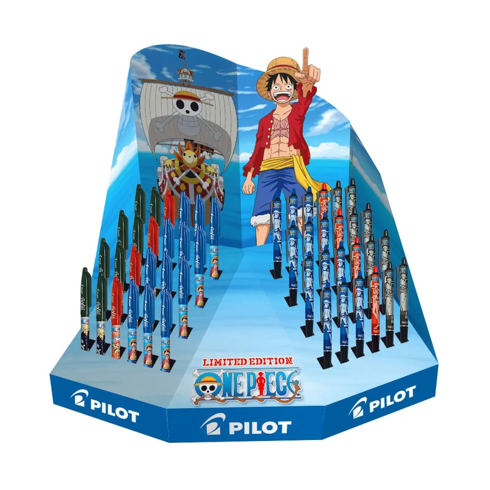 One Piece Rollerball Pen FriXion Ball och Ball+ Limited Edition LE 0.7 Display (48) Limited Object Anime Statue