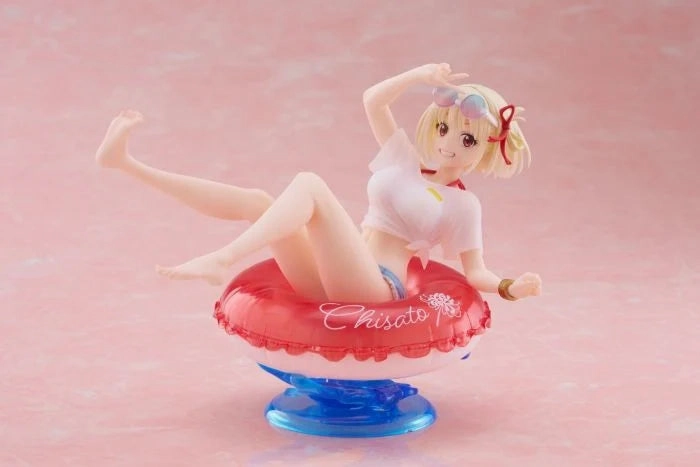Personalized Card Lycoris Recoil Aqua Float Girls Figure Chisato Nishikigi