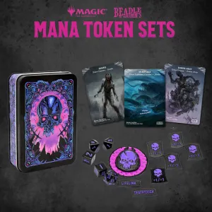 Magic the Gathering T?rningar och Token Pack Svart Mana Roman Figure