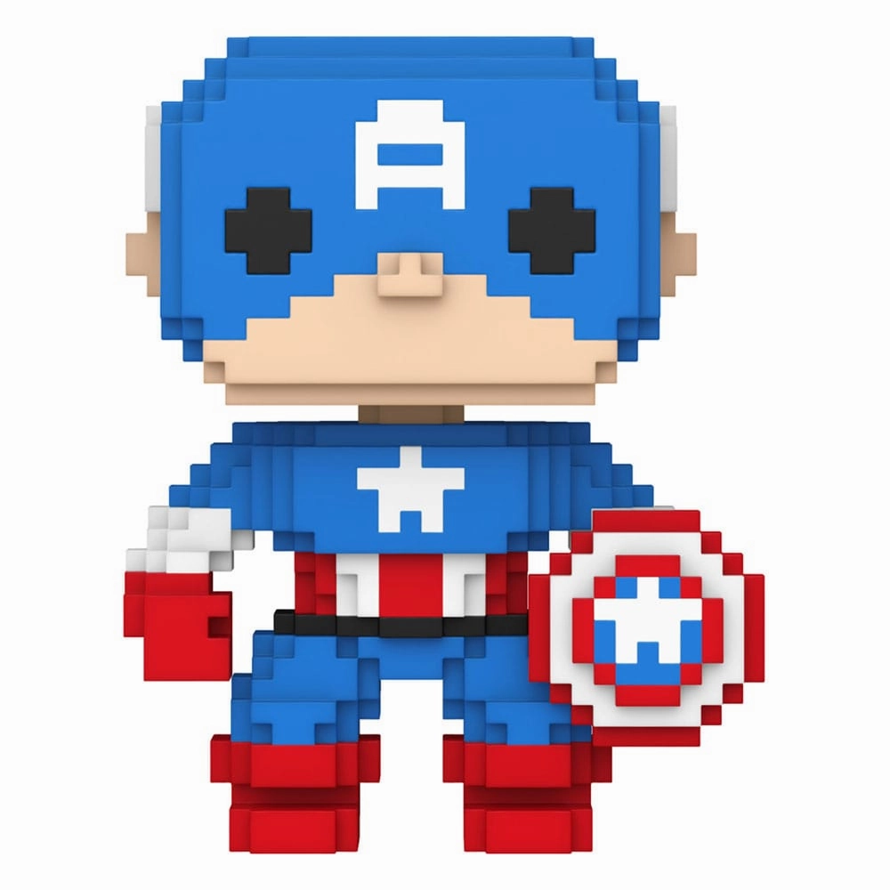 Character Showcase Marvel POP! 8-Bit Vinyl Figur Captain America 9 cm