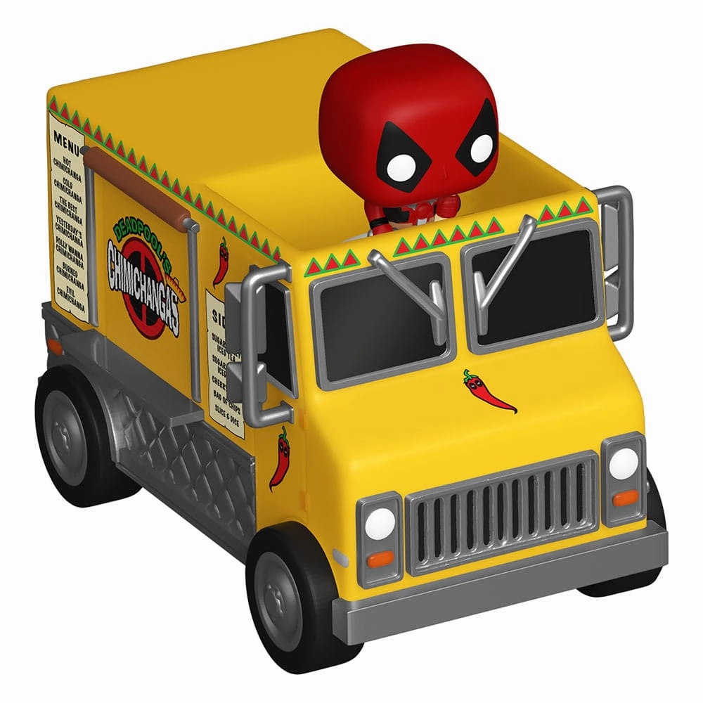 Designer Product Marvel POP! Rides Vinyl Figur Deadpool med Chimichanga Truck 2,5 cm