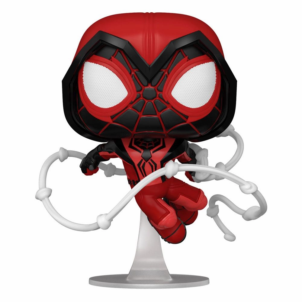 Marvel's Spider-Man POP! Vinylfigur Miles Morales R?d Dr?kt 9 cm Plastic Statue