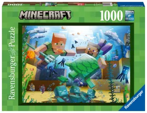 Action Decor Minecraft Jigsaw Puzzle med Mosaik (1000 bitar)