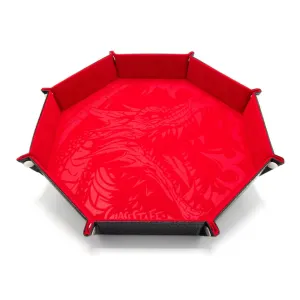 Collectible Goods Action Art CritStones F?llbar T?rningsbricka Drakskinn XL R?da