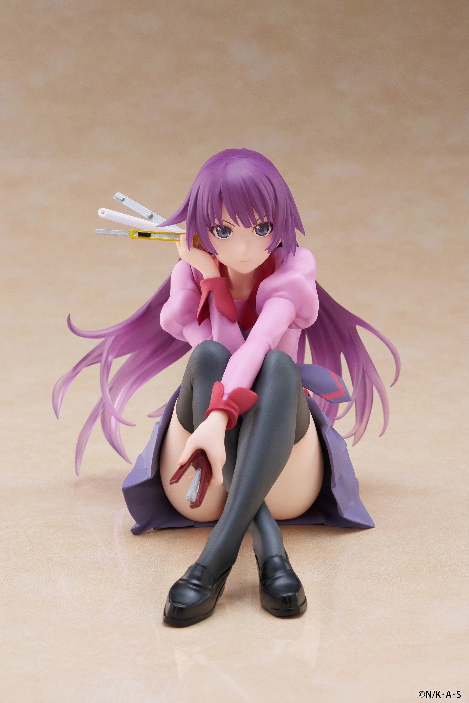 Monogatari Series Desktop Cute Figure Hitagi Senjougahara Character Statue