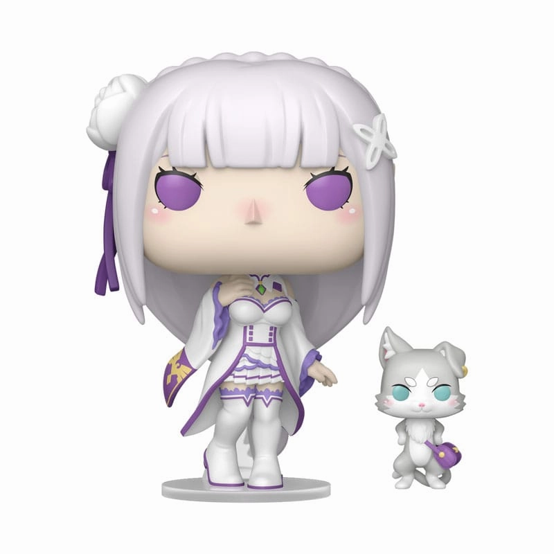 Fantasy Collection Re:Zero POP!&Buddy Animation Figurer Emilia w/Puck 9 cm