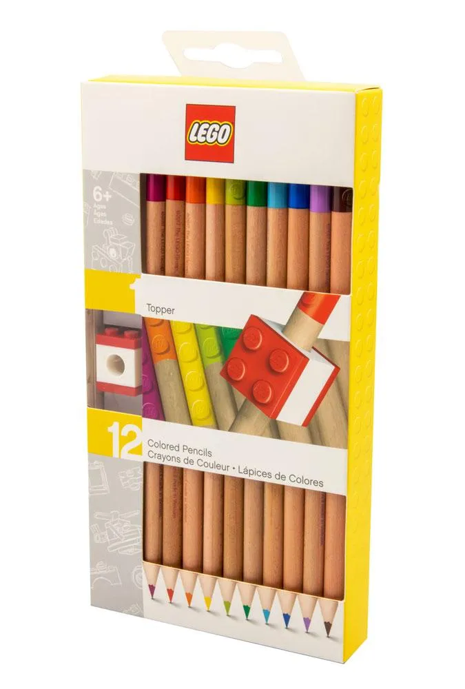 Museum Gift Collectible Creation LEGO F?rgpennor 12-Pack med Topper