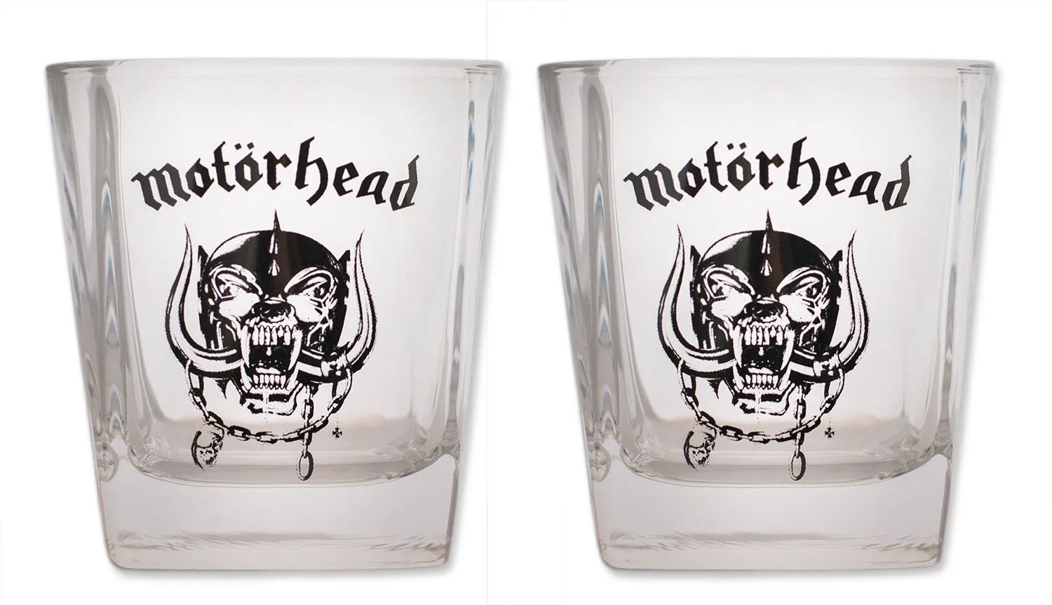 Motorhead Whiskey Shot Glasses 2-Pack Themed Decor