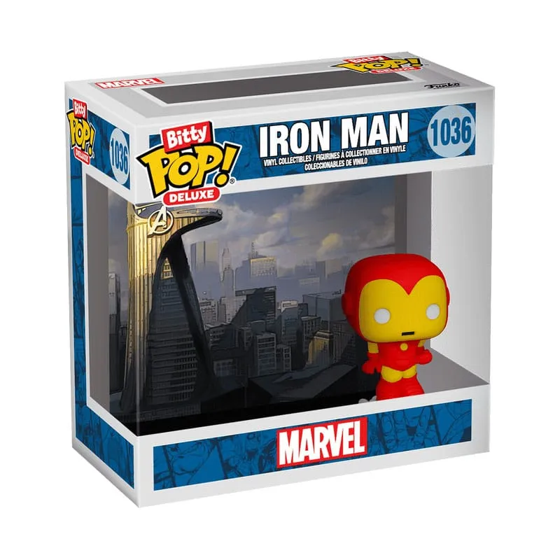 Iron Man Bitty POP! Deluxe Vinyl Figur Iron Man (AvengerTower) Collectible Toy Sculpture Art