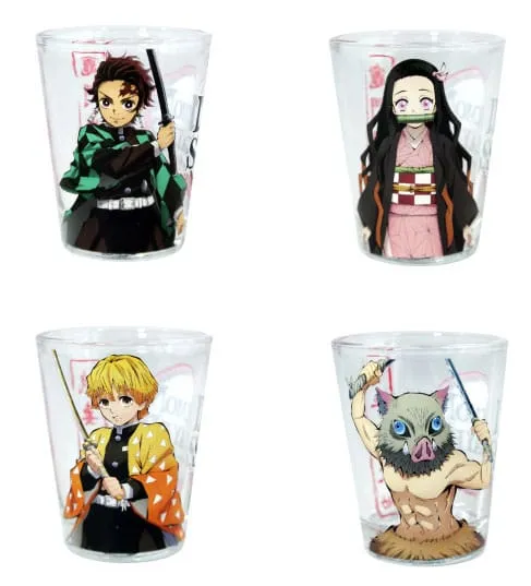 Superhero Figure Demon Slayer Shot Glasses 4-Pack 59 ml