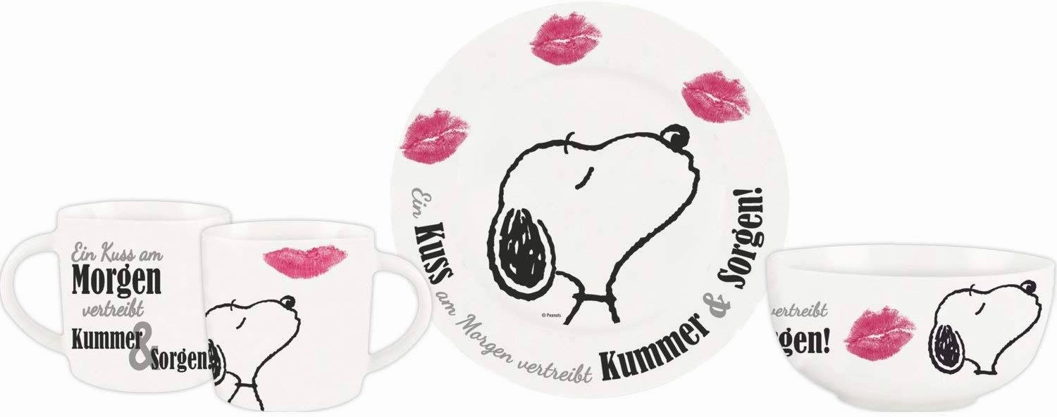Affordable price Peanuts Frukostset Snoopy ?C Mug, Sk?l och Tallrik