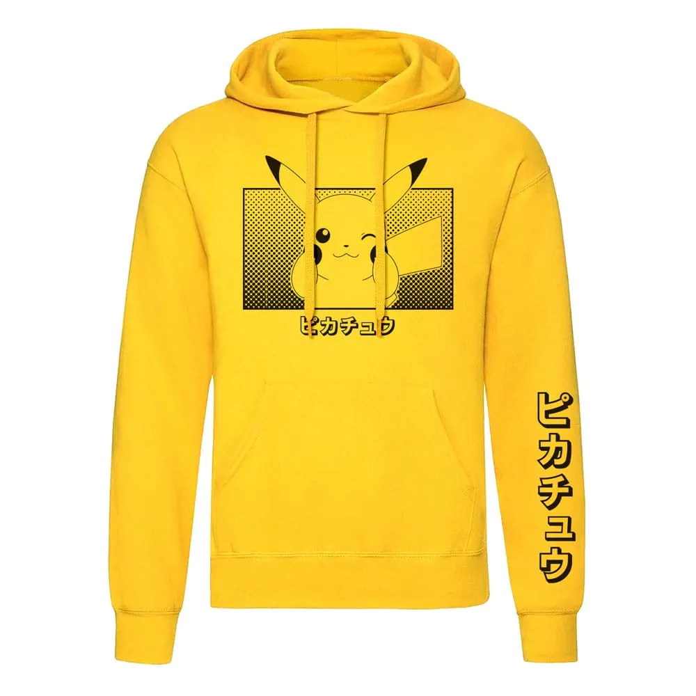 Low Profile Hood Pikachu Katakana Hoodie - Stl M