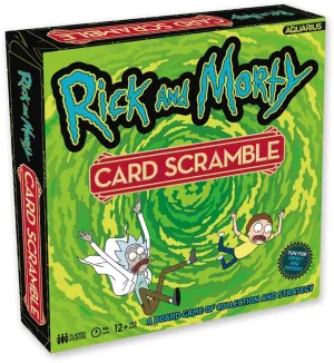 Fictional Character Limited Collectible Rick and Morty Br?dspel Card Scramble - Engelsk Version