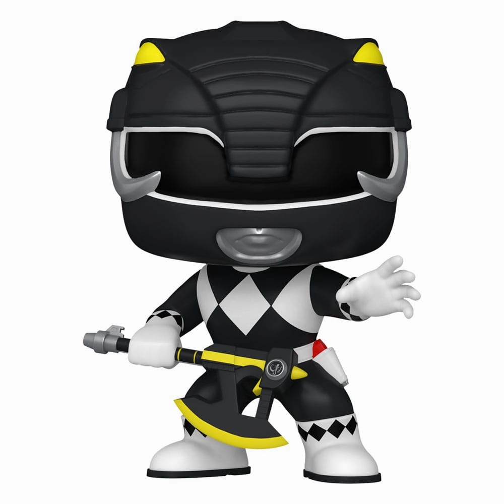 Cultural Gift Robot Design Power Rangers 30th POP! TV Vinyl Figur Black Ranger 9 cm