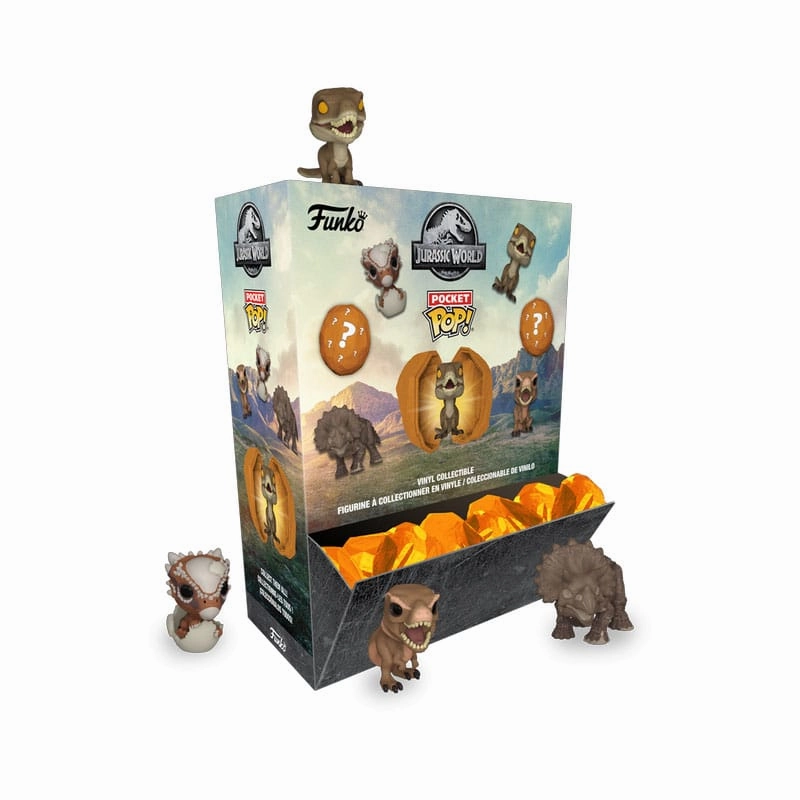 Jurassic World Pocket POP! Figur Amber PDQ Display (12) 4 cm Designer Toy