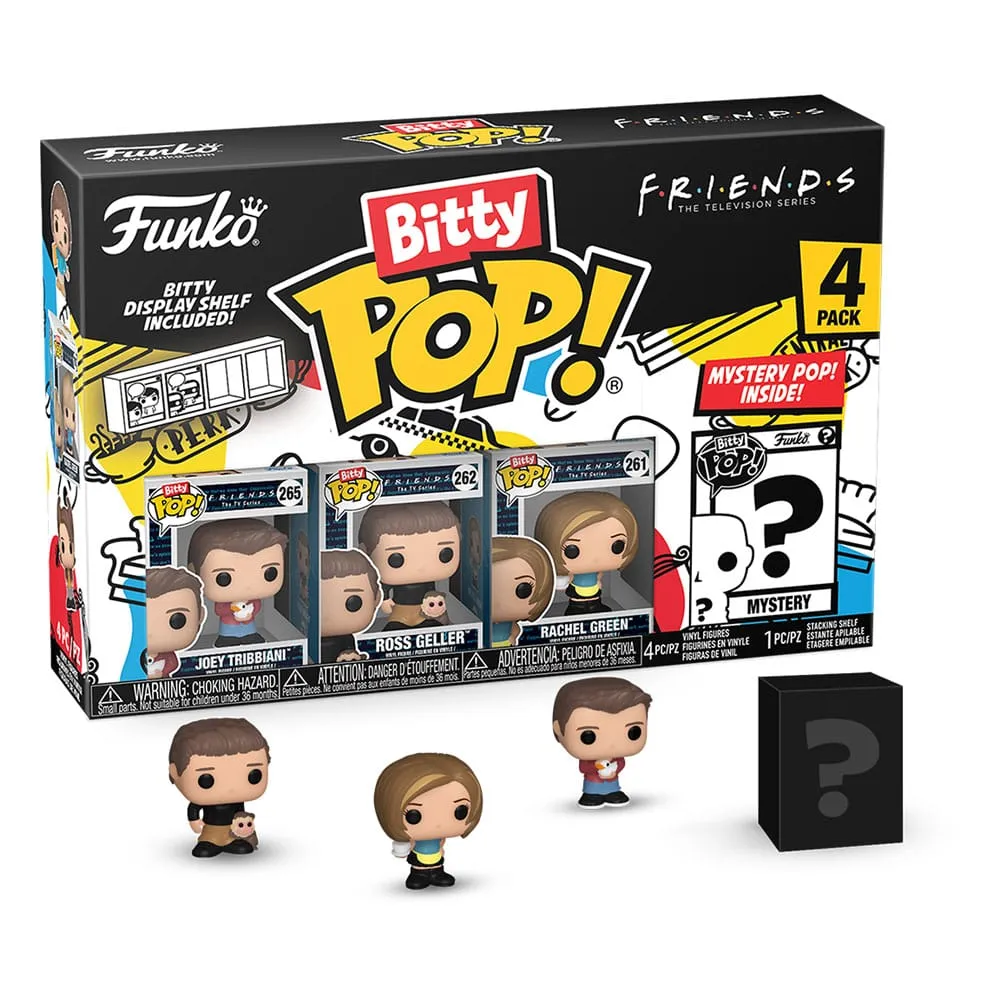 Friends Bitty POP! Vinyl Figur 4-Pack Joey ?C 2,5 cm Narrative Display