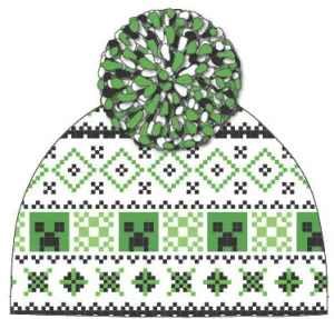 Minecraft Pom-Pom Beanie Minimalist Design