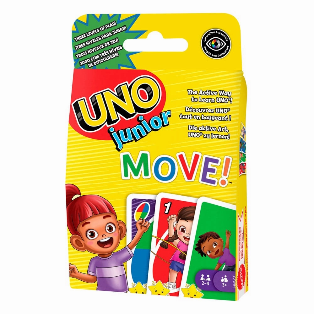 UNO Junior Move! Kortspel Party Decoration Message Option