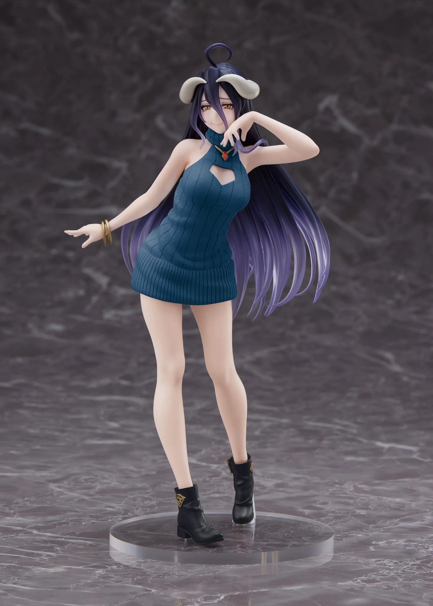 Overlord IV AMP Coreful Figure Figure Albedo ( Knit Dress Ver. ) Renewal Edition Collectible Figure Magical Creature