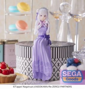 Re:ZERO Starting Life in Another World : Lost in Memories PM Perching Figure Emilia Dressed Up Party Premium Merchandise Recycled plastic