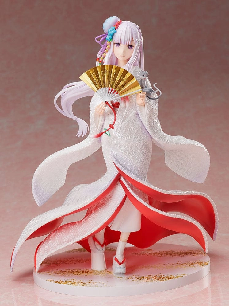 Re ZERO Starting Life in Another World Emilia Shiromuku 1/7 Scale Figure Birthday gift Historical Leader