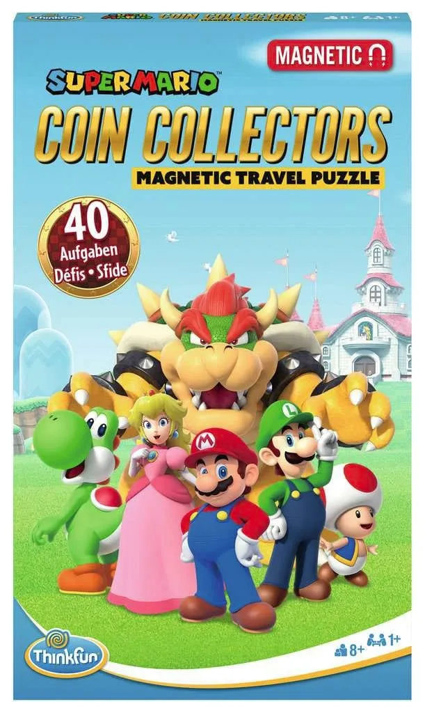 Premium Art Mario Kart Magnetiskt Resespel Coin Collectors