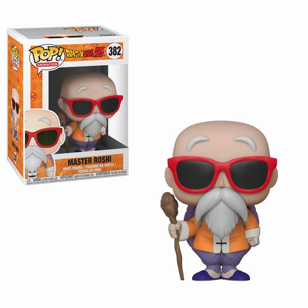 Dragon Ball Z POP! Animation Vinylfigur Master Roshi 9 cm Dog Statue Art Toy