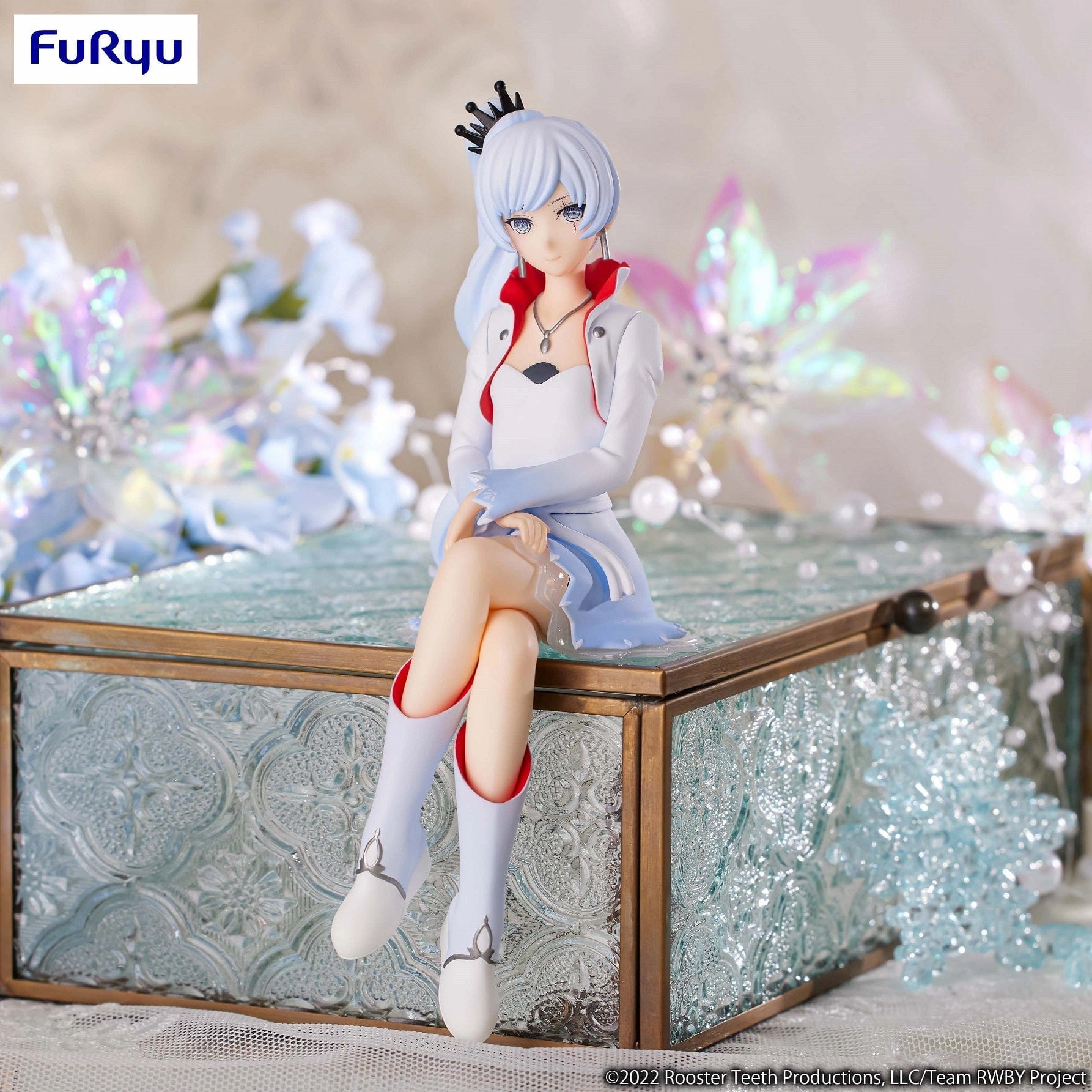 RWBY Ice Queendom Noodle Stopper Figure Weiss Schnee Battle Reenactment Handmade Sculpture
