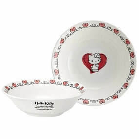Sanrio Bone China Bowl Hello Kitty - Officiell Keramiksk?l Pearl White Little Imitation