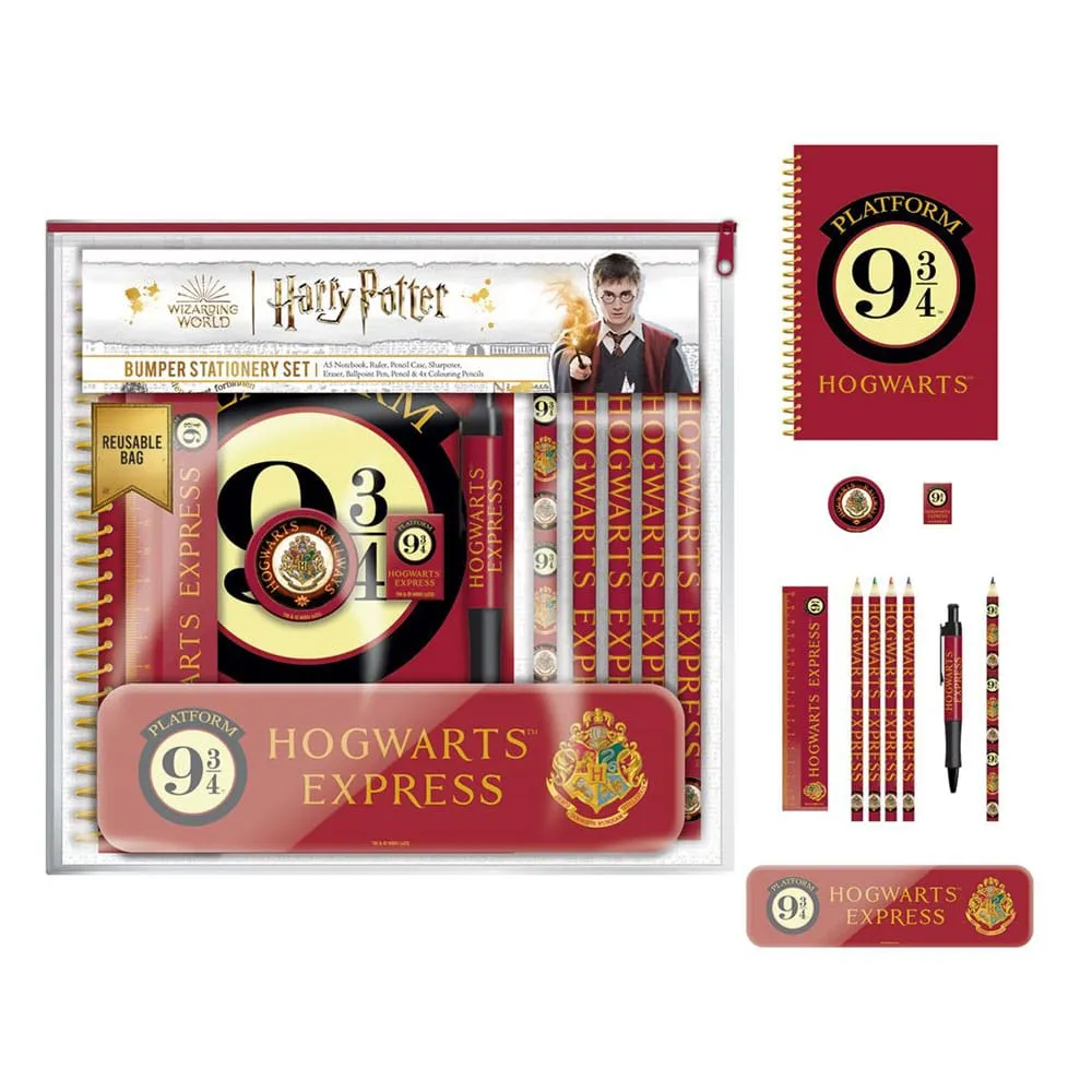 Harry Potter 11-delars Skrivset Plattform 9 3/4 Chibi Art