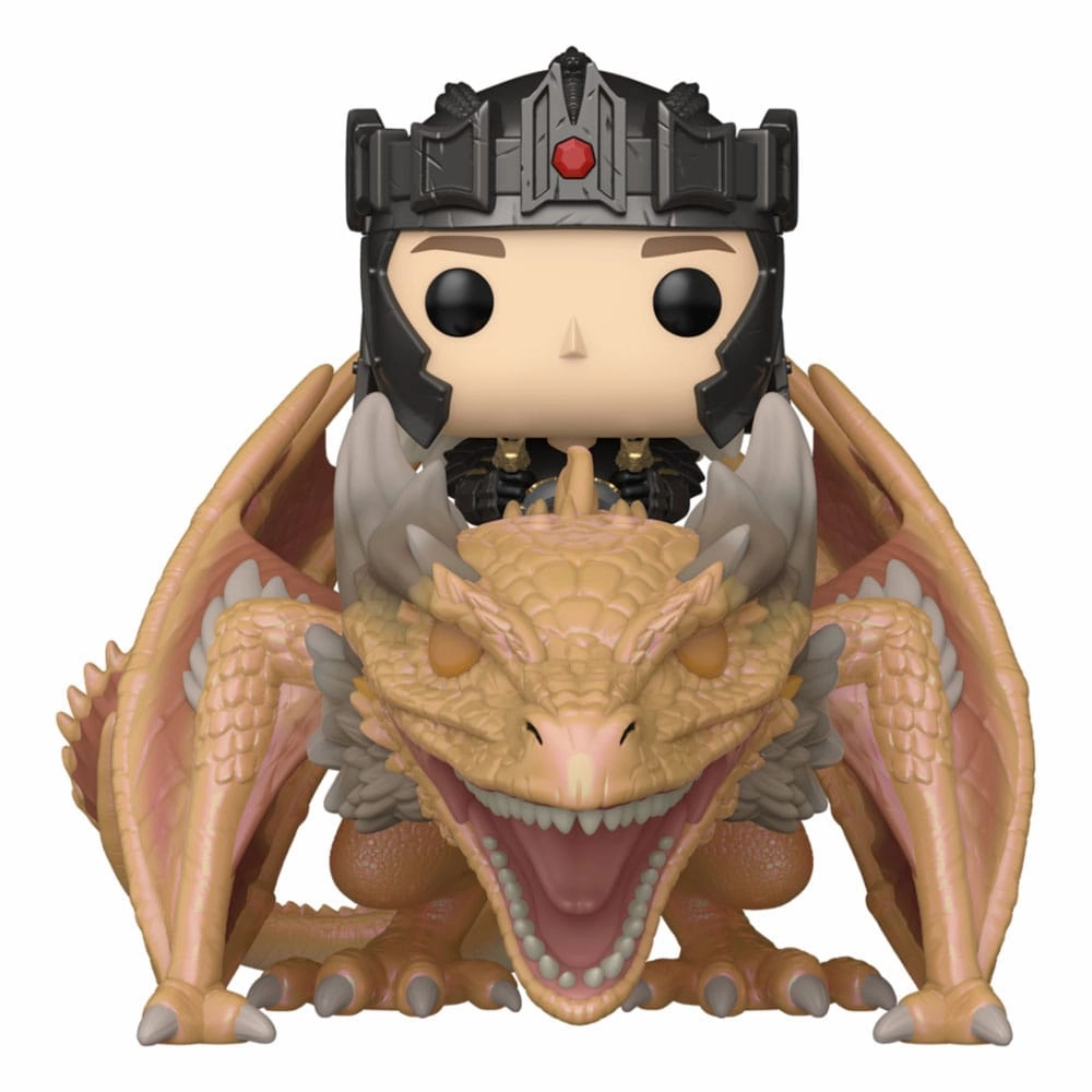 Premium Merchandise Non toxic House of the Dragon POP! Rides Figur Aegon Targaryen med Sunfyre 14 cm