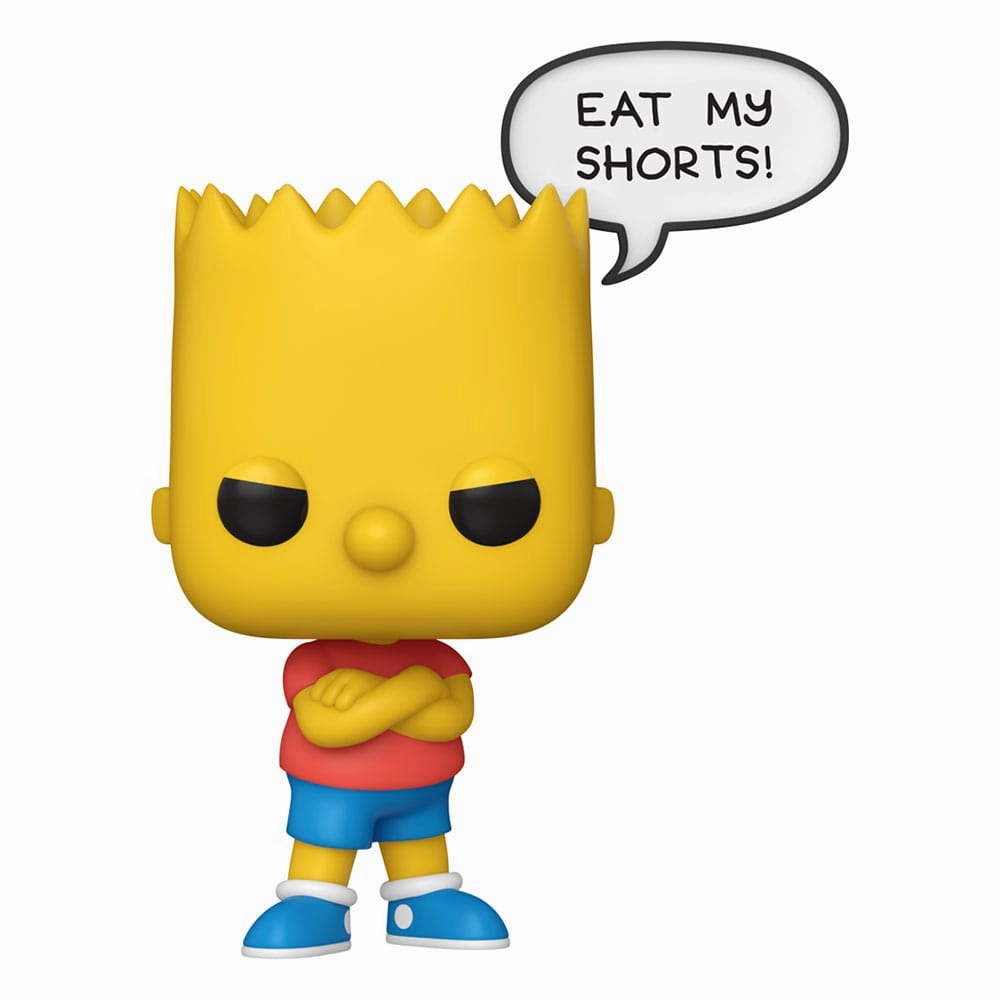 Simpsons POP! Sayings Figur Bart 9 cm - Samlarfigur fr?n Funko Gaming Item Luxury Collectible