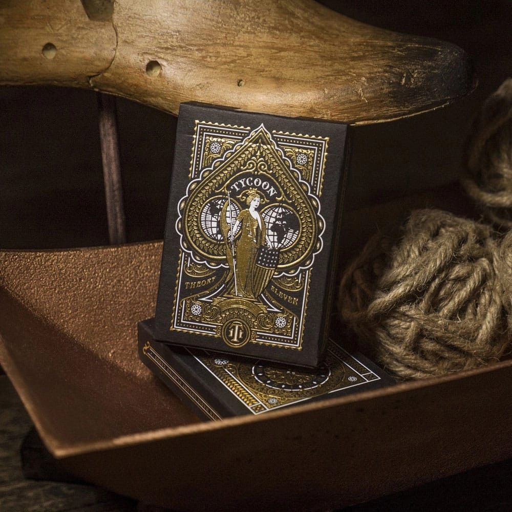 Tycoon Playing Cards Black - Premium Kvalitet f?r Spelentusiaster multicultural