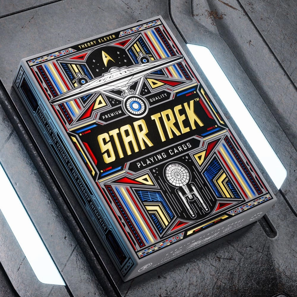 Cartoonish Design Vinyl Art Star Trek Spelkort - L?tt Version