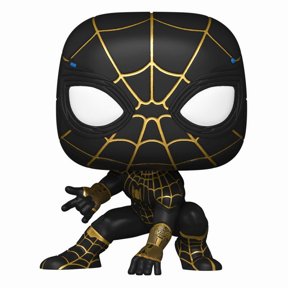 Spider-Man: No Way Home POP! Vinyl Figur Spider-Man (Svart & Guld Dr?kt) 9 cm Retro Game