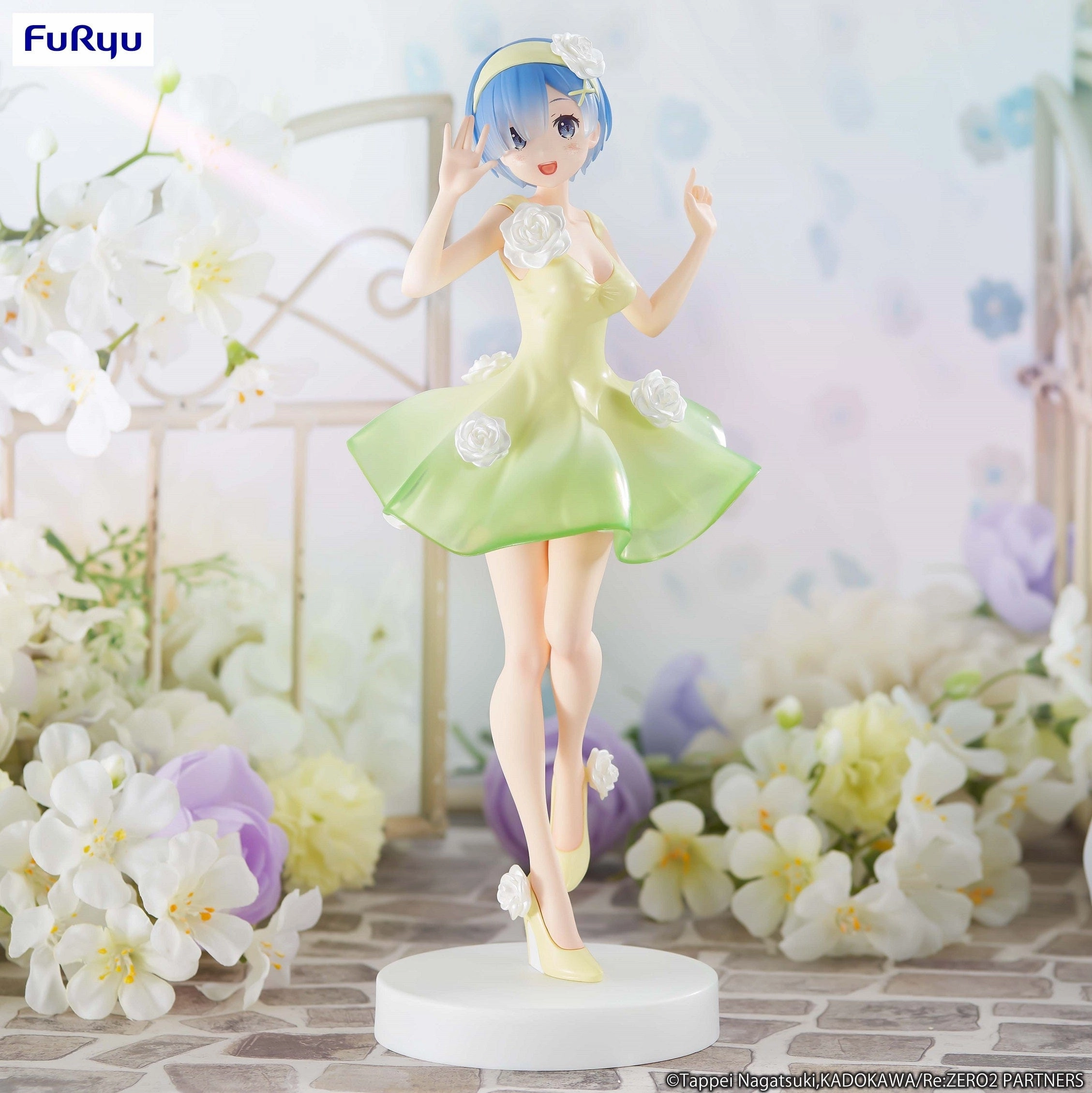 Robot Art PVC Sculpture Re : ZERO Starting Life in Another World Trio-Try-iT Rem Flower Dress Ver
