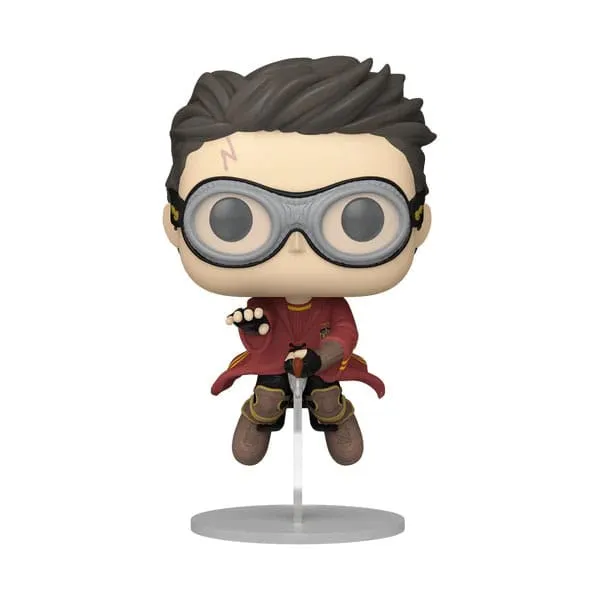 Harry Potter POP! Vinyl Figur Harry med Kvast (Quidditch) 9 cm Seasonal Rotation Gaming Model