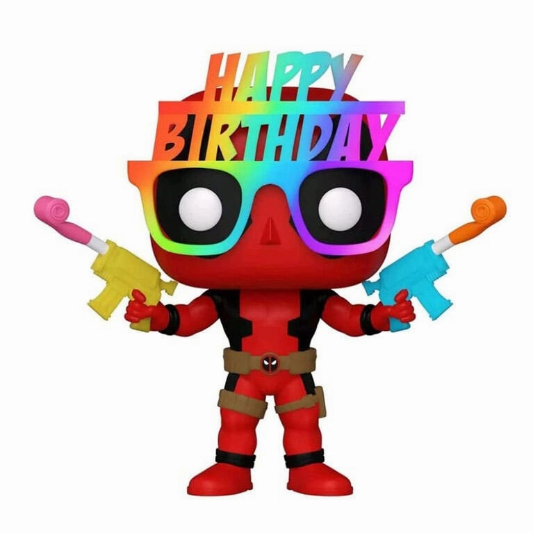 Beginner Friendly Robot Object Deadpool POP! Marvel Vinyl Figur 30-?rs Jubileum med Glas?gon - 9 cm