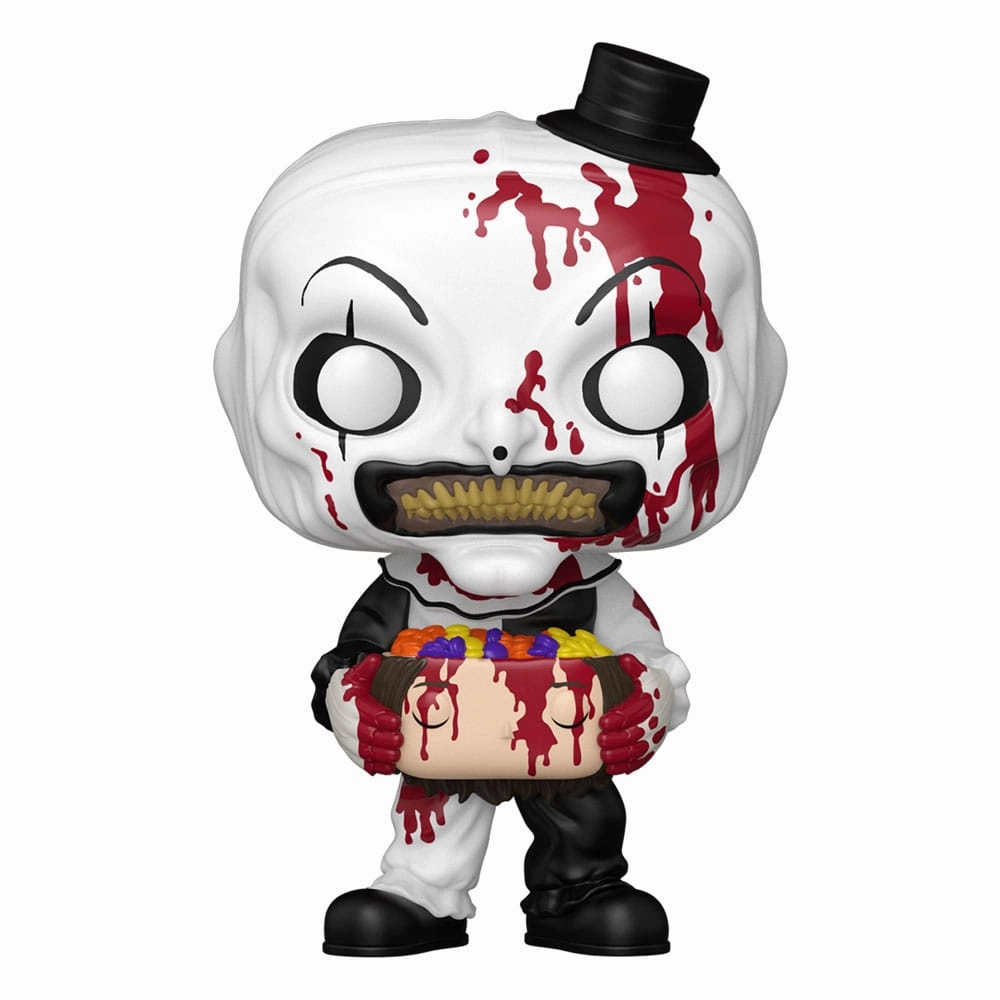 Display Piece Terrifier 2 POP! Movies Figur Art the Clown med godisfylld huvud 9 cm