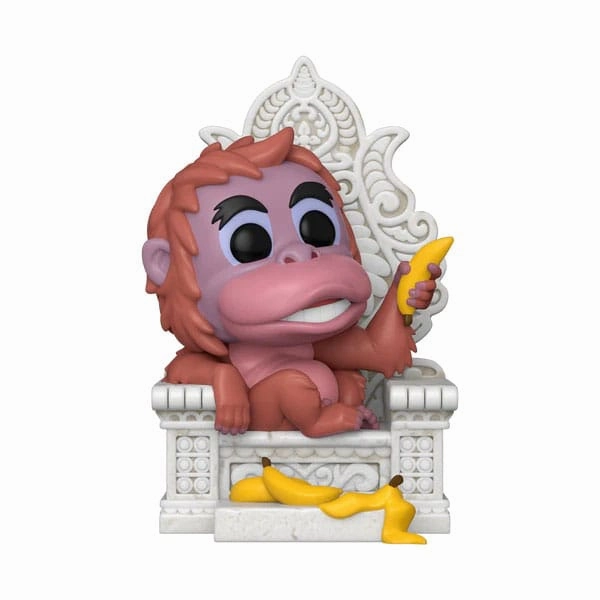 Fantasy Character The Jungle Book POP! Deluxe Vinyl Figur King Louie p? tron 13 cm