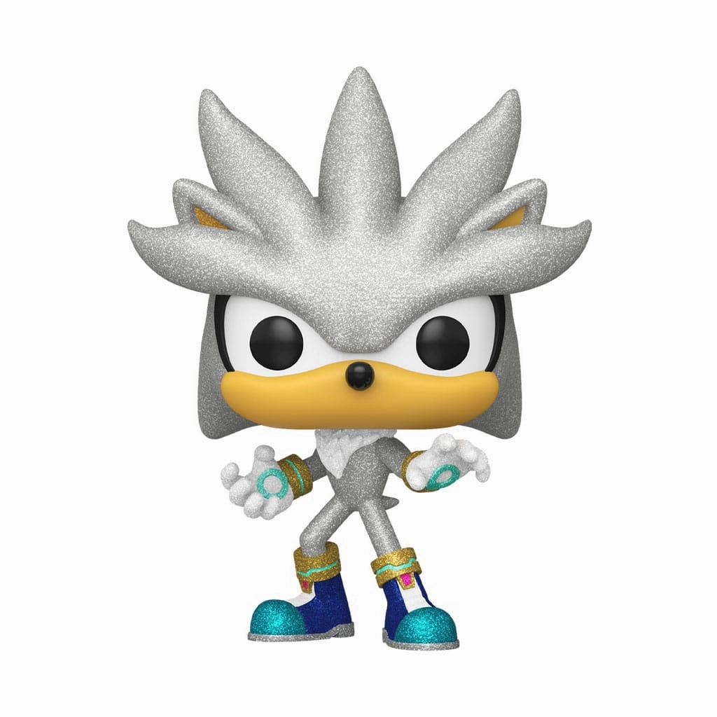 Chibi Unit Sonic The Hedgehog POP! Games Figur Silver The Hedgehog (FL) 9 cm