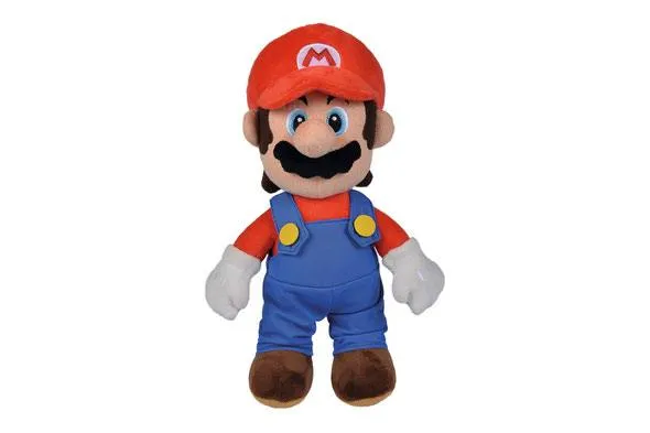 Super Mario Gosedjur Mario 30 cm - Officiell Plyschfigur Collectible Drop Opening