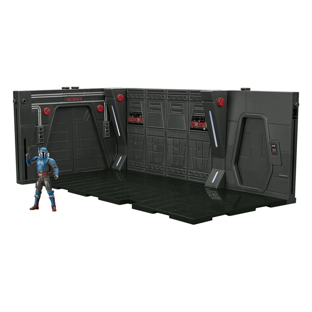 Veteran Designer Gaming Merchandise Star Wars: The Mandalorian Vintage Collection Tantive IV Hallway med Mandalorian Privateer Figur 10 cm