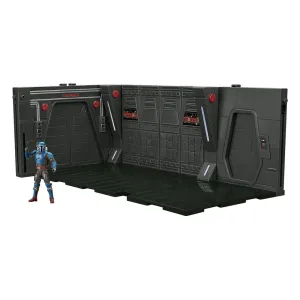 Veteran Designer Gaming Merchandise Star Wars: The Mandalorian Vintage Collection Tantive IV Hallway med Mandalorian Privateer Figur 10 cm