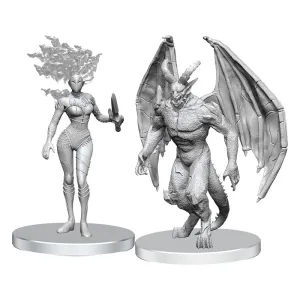 Pathfinder Deep Cuts Om?lade Miniatyrer: Gargoyle & Shae PVC Collectible Historic Replica