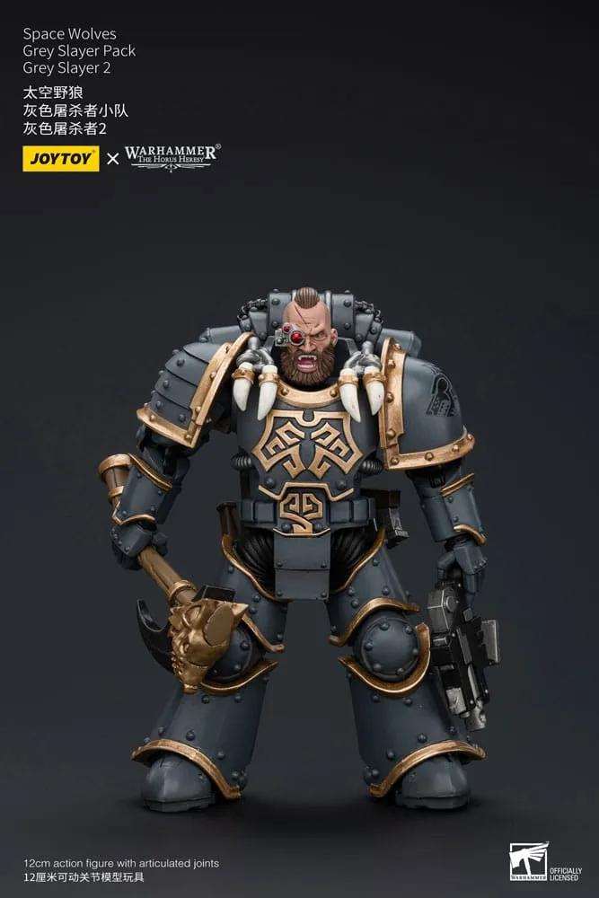 Warhammer The Horus Heresy Action Figure - Space Wolves Grey Slayer Pack Pattern Recognition Solar powered