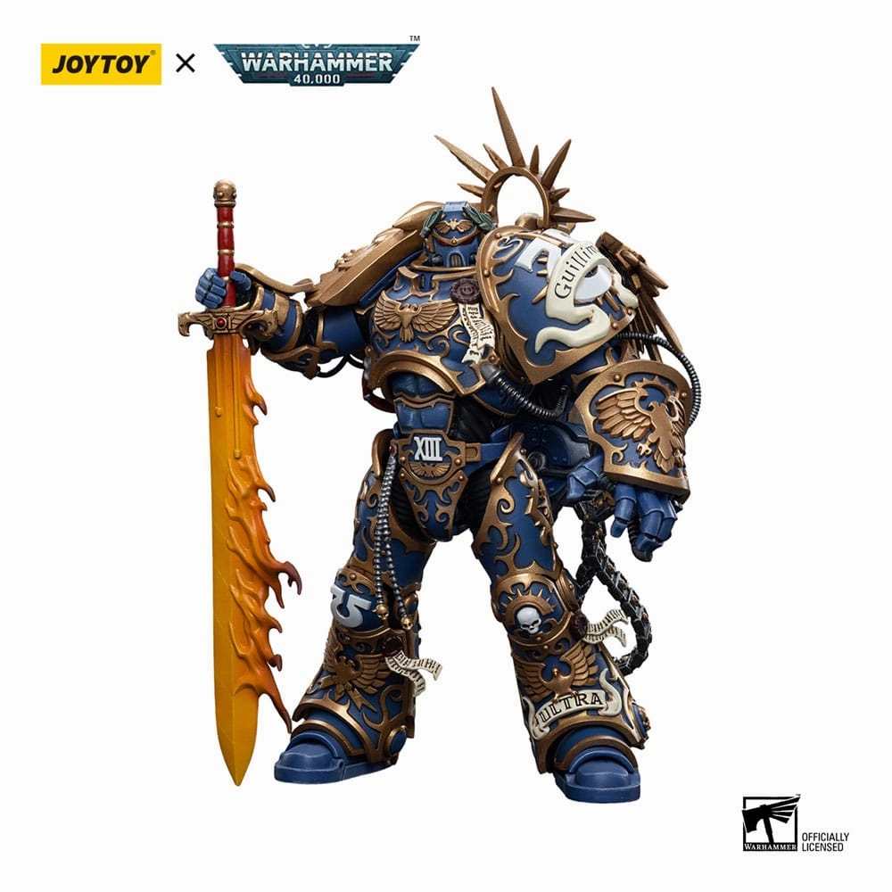 Warhammer 40k Action Figur 1/18 Ultramarines Primarch Roboute Guilliman 12 cm Reproduktion Indoor Play Nanotechnology
