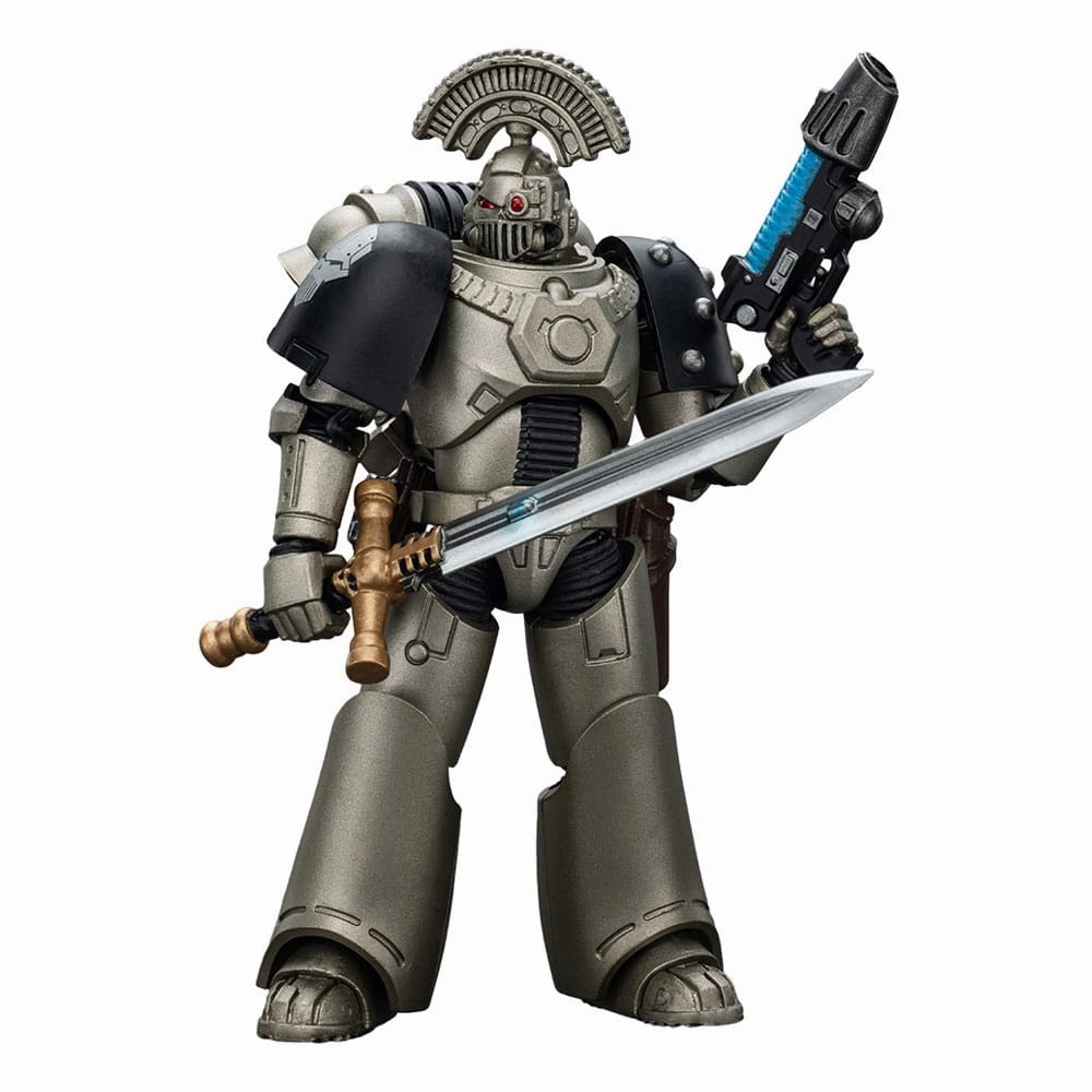 Warhammer The Horus Heresy Action Figur 1/18 Iron Warriors MKVI Tactical Sergeant med Power Sword och Plasma Pistol 12 cm Infrared Signal Party Favorites